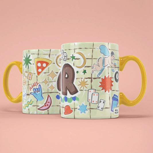 MR Mug – two mugs showing front and back of the groom design