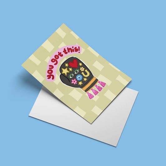 You Got This Card – angled view with envelope
