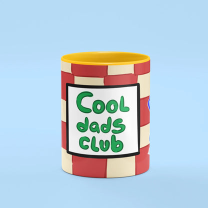 Front view of Cool Dads Club Mug, a fun gift for cool dads