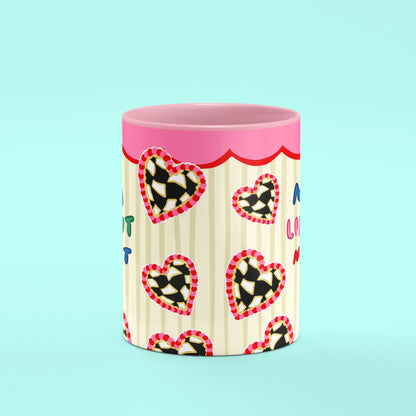 Front view of Cute Mom Life Mug, a playful gift for mums