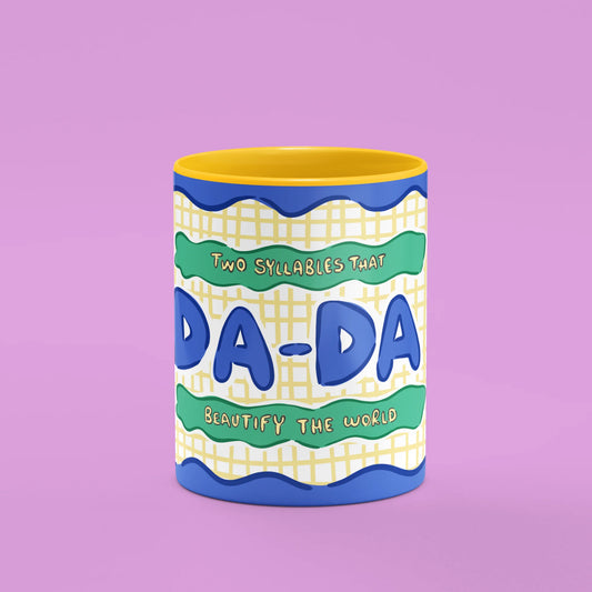 Front view of Da-Da Mug, a gift for brand-new dads