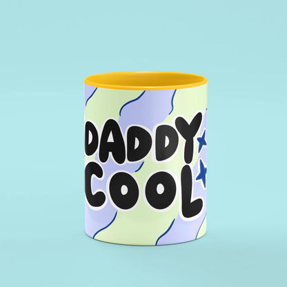 Front view of Daddy Cool Mug, a retro gift for cool dads