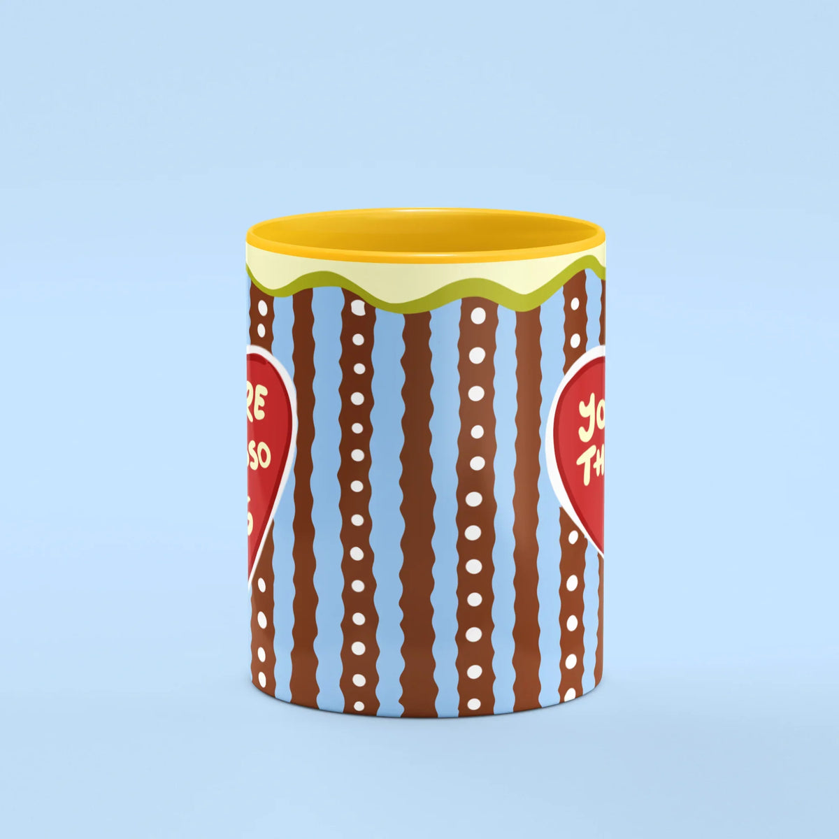 Espresso Love Mug – front view of espresso heart message