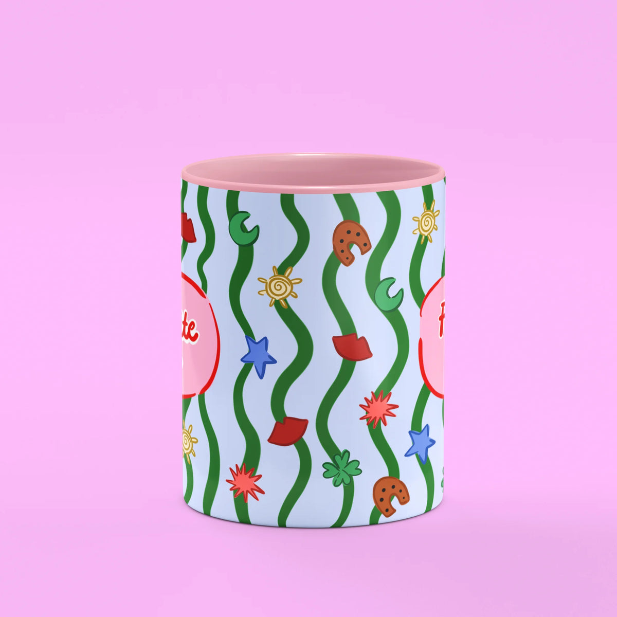 Front view of Flat White Mom Mug, a coffee gift for mums