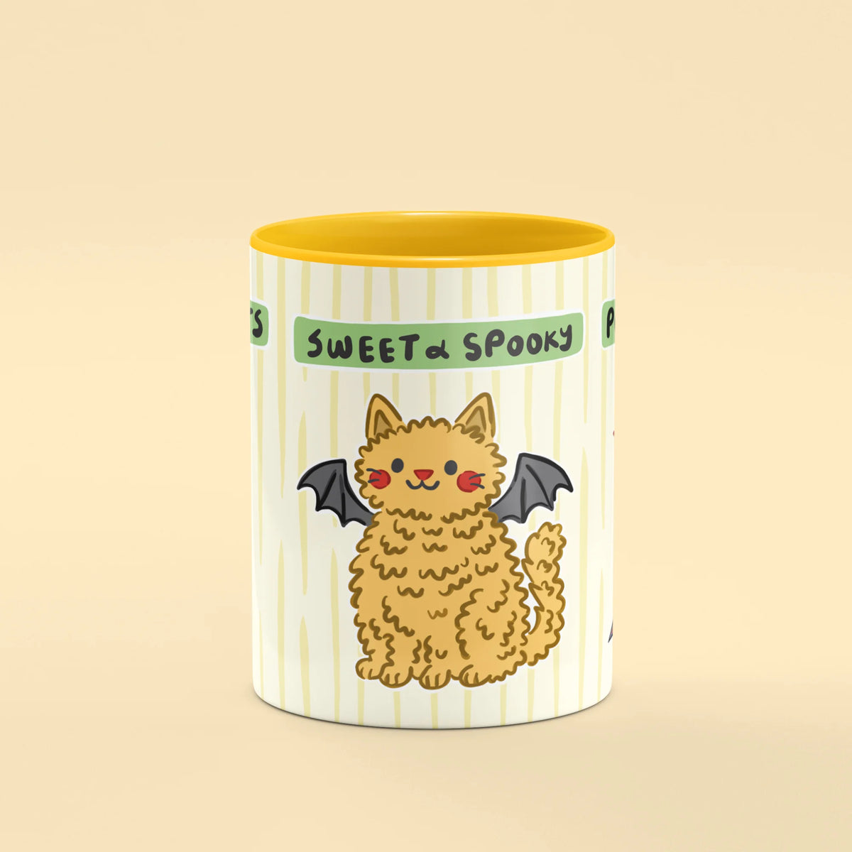 Front view of Halloween Cats Mug, a gift for cat lovers