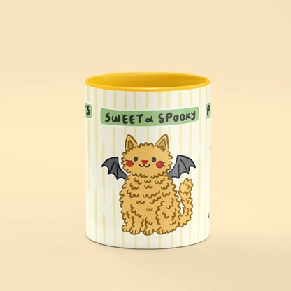 Front view of Halloween Cats Mug, a gift for cat lovers