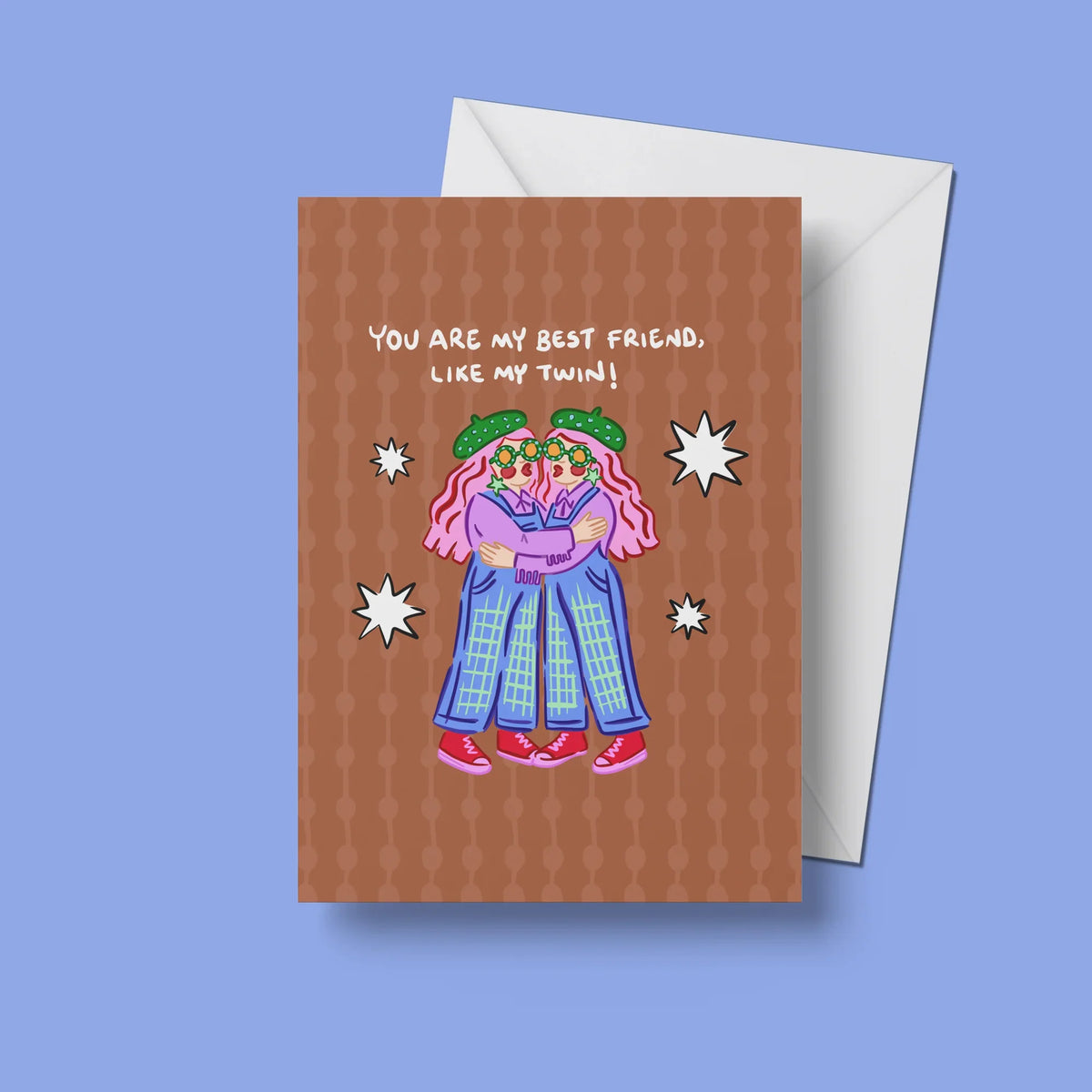 Like My Twin Card – front view with envelope