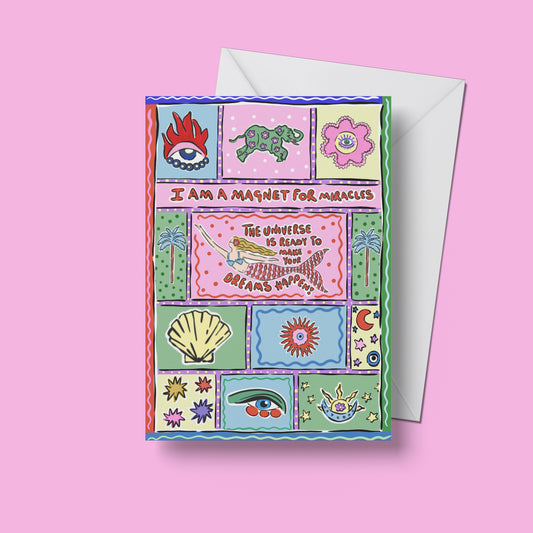 Mermaid Manifest Print – upright front view of the illustrated design