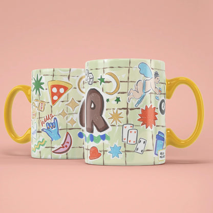 MR Mug – two mugs showing front and back of the groom design