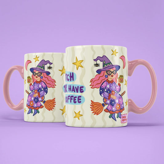 Witch Better Have My Coffee Mug shown from both sides