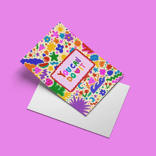 You Can Do It Card – angled view with envelope