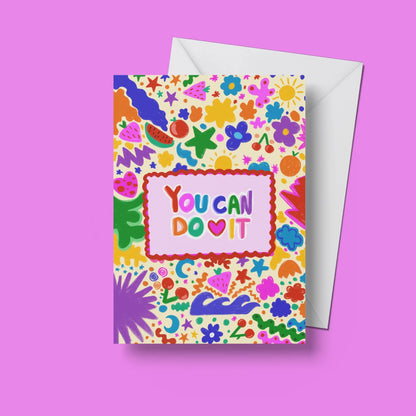 You Can Do It Card – front view with envelope