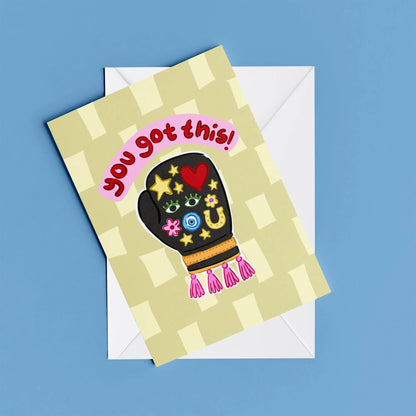 You Got This Card – card resting on its envelope